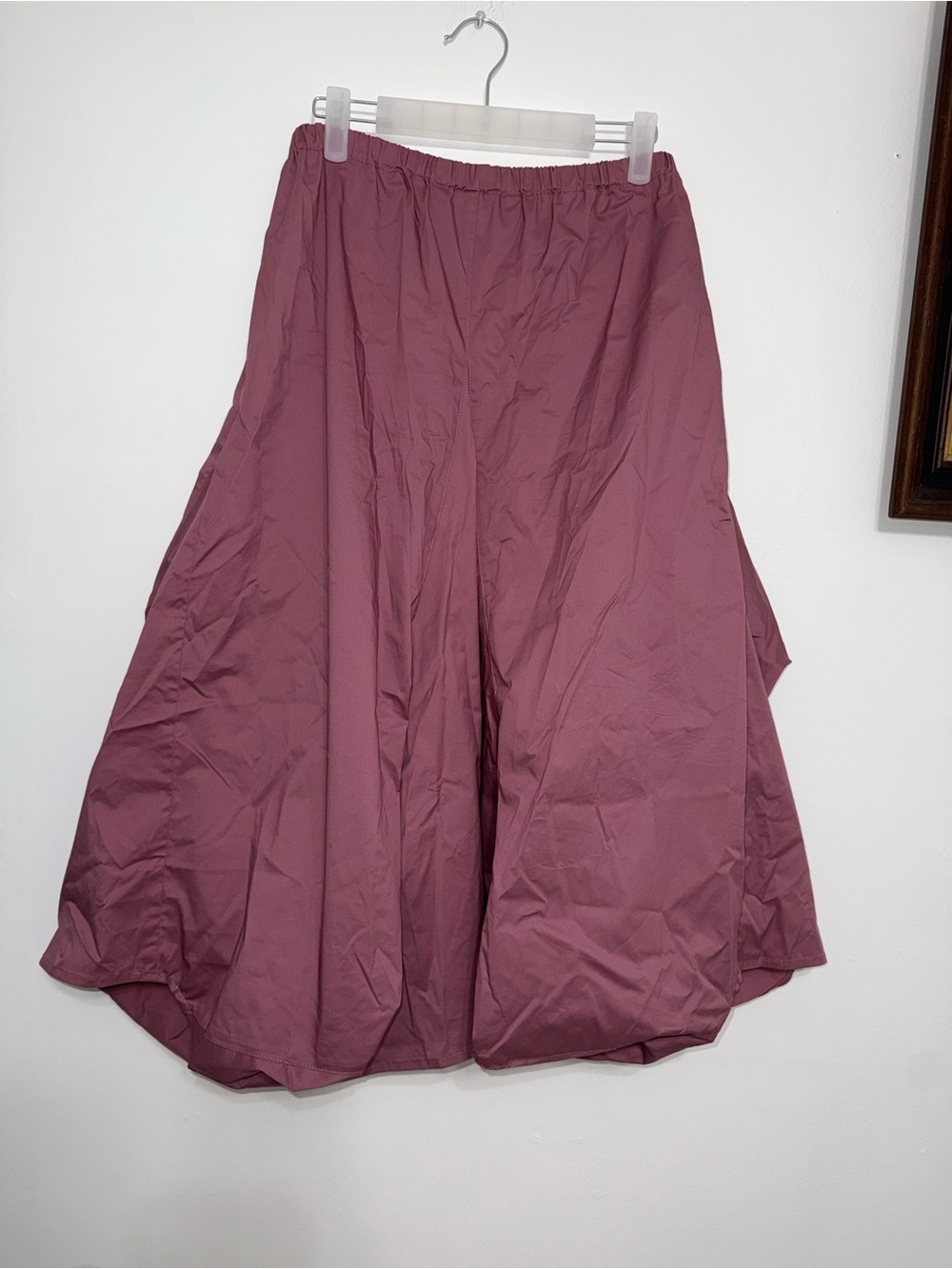 Women's Midi Skirt in Mauve Pink with Utility Pockets - Picture 5 of 5